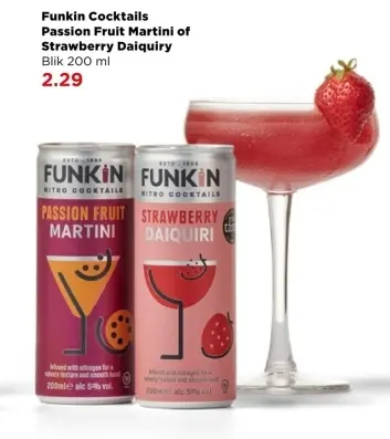 Aanbieding: Cocktails Passion Fruit Martini of Strawberry Daiquiry