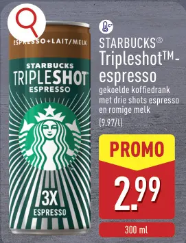 Promotie: Tripleshot™-espresso