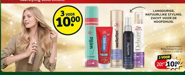 Aanbieding: Wella Deluxe mousse Fullness