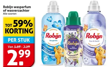 Aanbieding: Robijn wasparfum of wasverzachter
