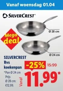 Aanbieding: RVS koekenpan