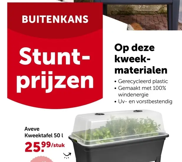 Promotie: Kweektafel 50 l