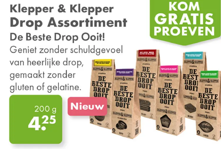 Aanbieding: Klepper & Klepper Drop Assortiment