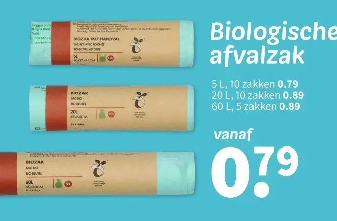 Promotie: Biologische afvalzak