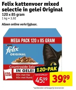 Promotie: Kattenvoer mixed selectie in gelei Original