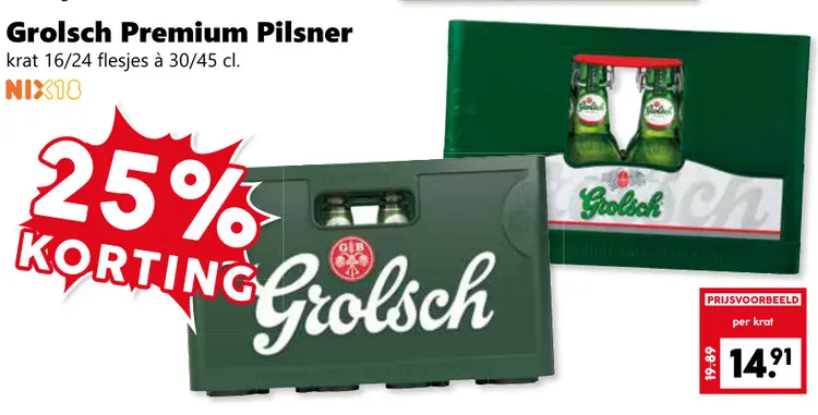 Aanbieding: Grolsch Premium Pilsner