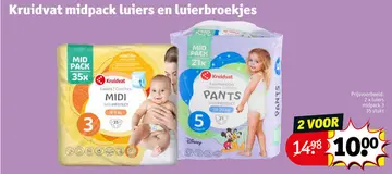 Aanbieding: Midpack luiers en luierbroekjes