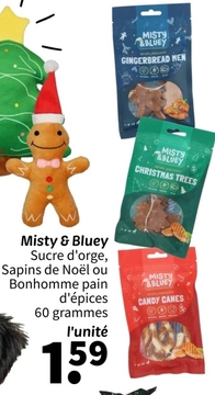 Offre: Misty & Bluey Sucre d'orge, Sapins de Noël ou