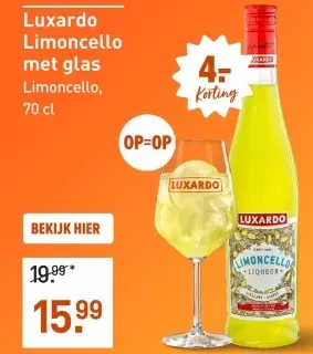 Aanbieding: Limoncello met glas