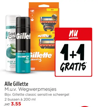 Aanbieding: Gillette classic sensitive scheergel
