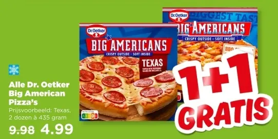 Aanbieding: Big American Pizza's