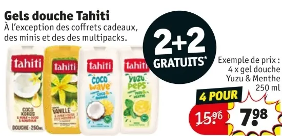 Offre: Gels douche Tahiti