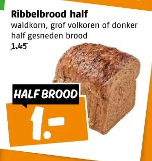 Aanbieding: Ribbelbrood half