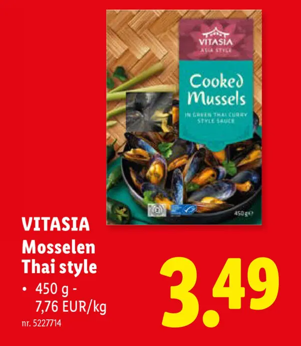 Promotie: Mosselen Thai style