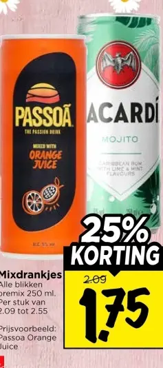 Aanbieding: Mixdrankjes