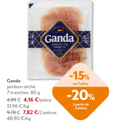 Offre: Jambon séché