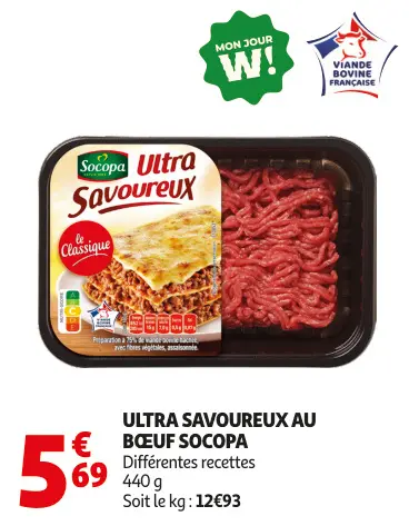 Promotie: Ultra savoureux au bœuf