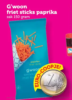 Aanbieding: friet sticks paprika