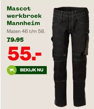 Aanbieding: Mascot werkbroek Mannheim