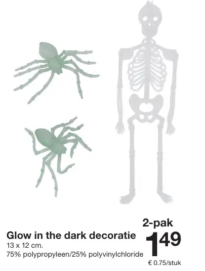 Aanbieding: Glow in the dark decoratie