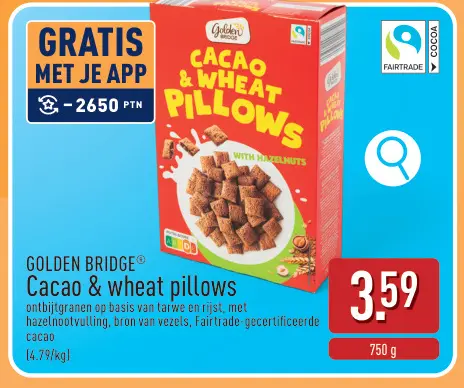 Promotie: Cacao & wheat pillows