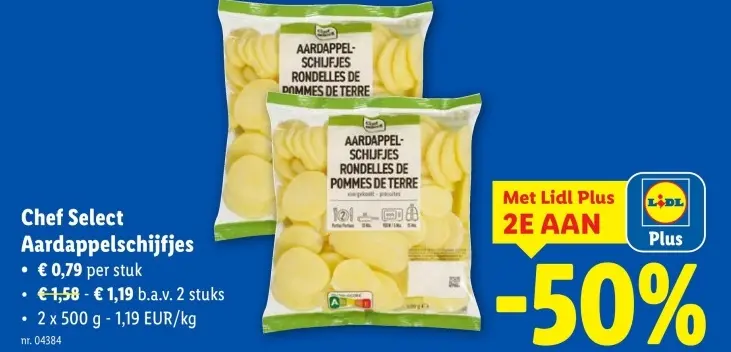 Aanbieding: Aardappelschijfjes
