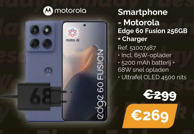 Aanbieding: Smartphone - Motorola Edge 60 Fusion 256GB +