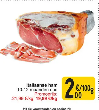 Aanbieding: Italiaanse ham