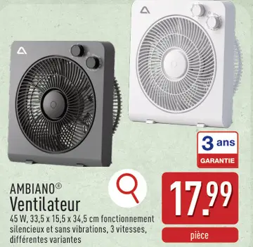 Offre: AMBIANO® Ventilateur