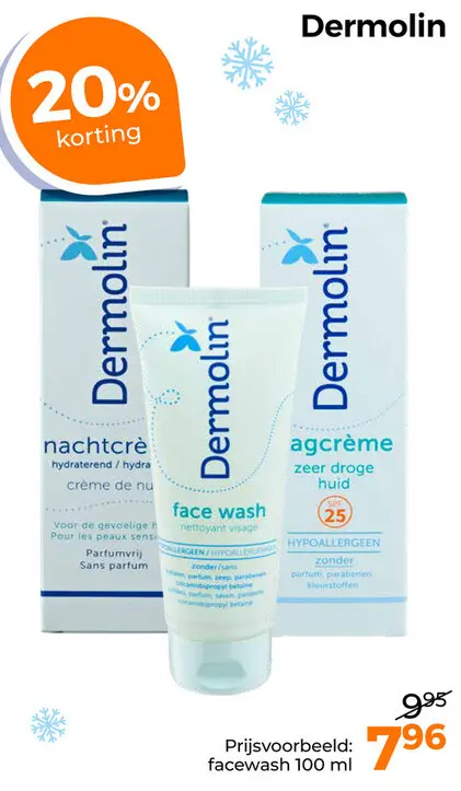 Aanbieding: Dermolin facewash