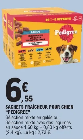 Offre: Sachets fraîcheur pour chien