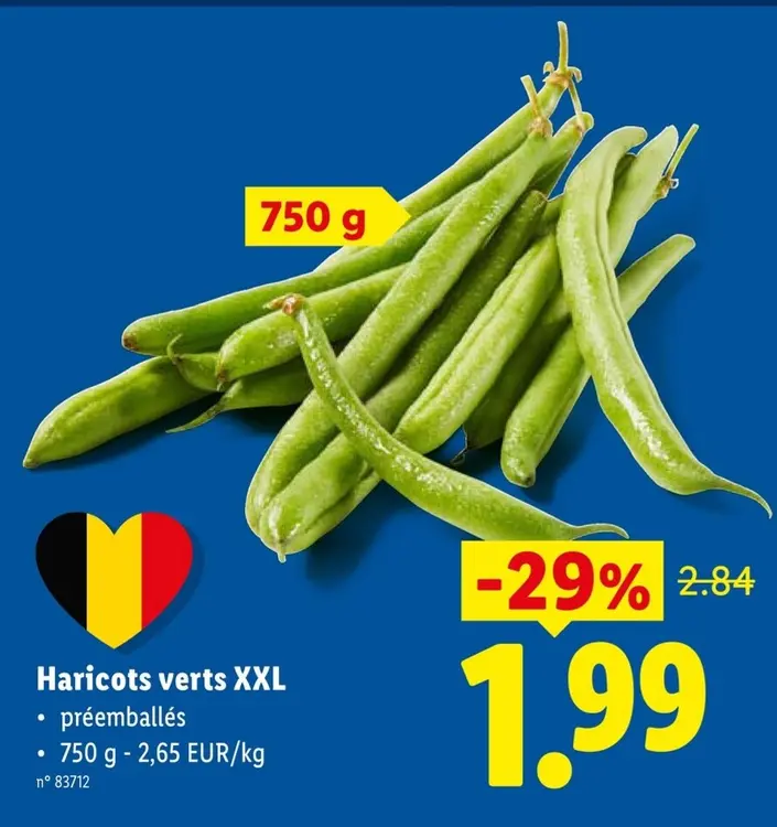 Offre: Haricots verts XXL