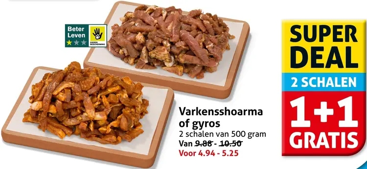Aanbieding: Varkensshoarma of gyros
