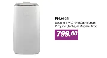 Aanbieding: DeLonghi PACAP98GENTLEJET Pinguino GentleJet Mobiele Airco