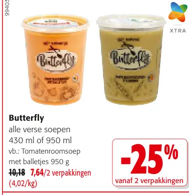 Promotie: alle verse soepen