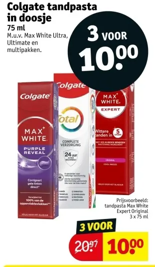 Aanbieding: Tandpasta in doosje