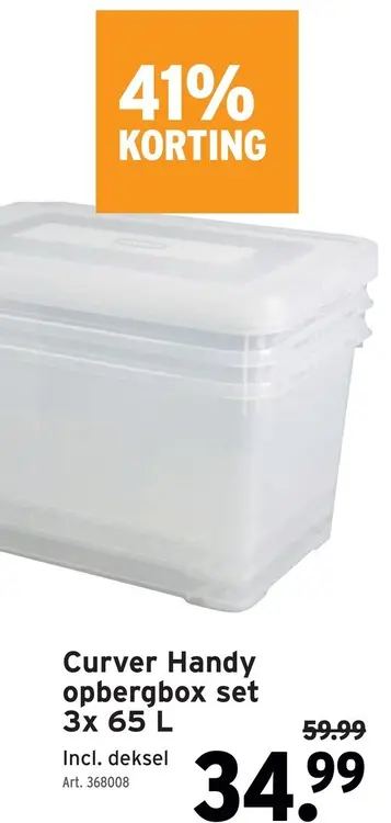Promotie: Handy opbergbox set