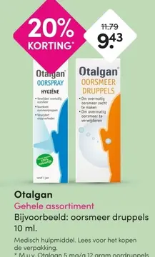 Aanbieding: Otalgan Oorspray en Oorsmeer druppels