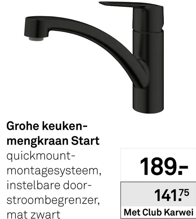Aanbieding: Keukenmengkraan Start