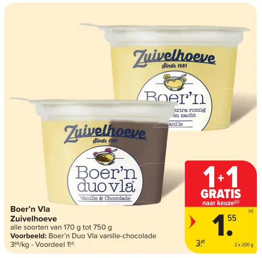 Promotie: Boer'n Vla