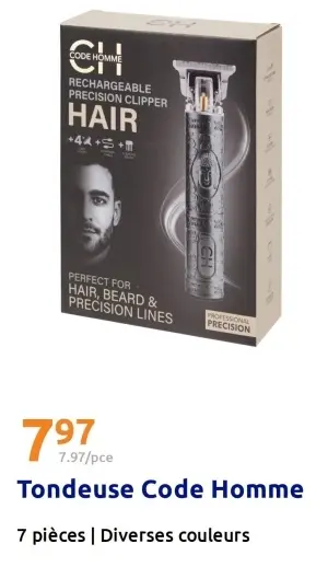 Offre: Tondeuse Code Homme