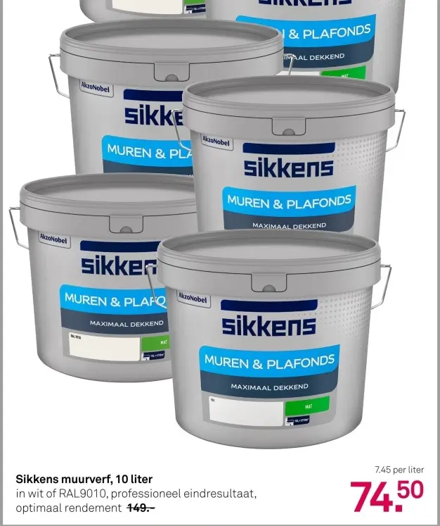 Aanbieding: Sikkens muurverf