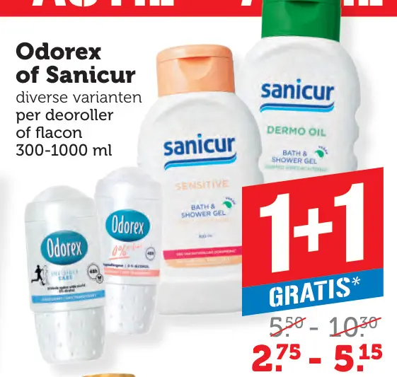 Aanbieding: Odorex of Sanicur
