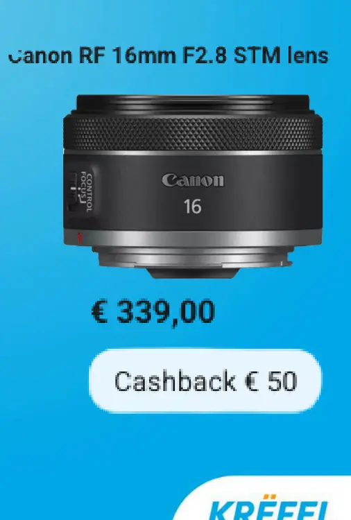 Promotie: RF 16mm F2.8 STM lens