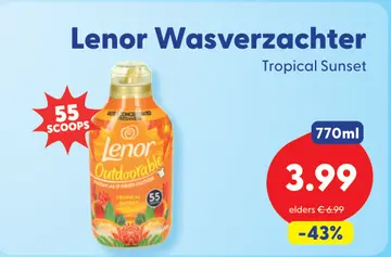 Aanbieding: Lenor Wasverzachter Tropical Sunset