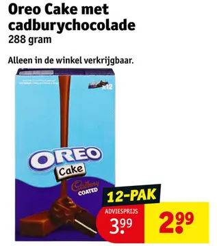 Aanbieding: Oreo Cake met cadburychocolade
