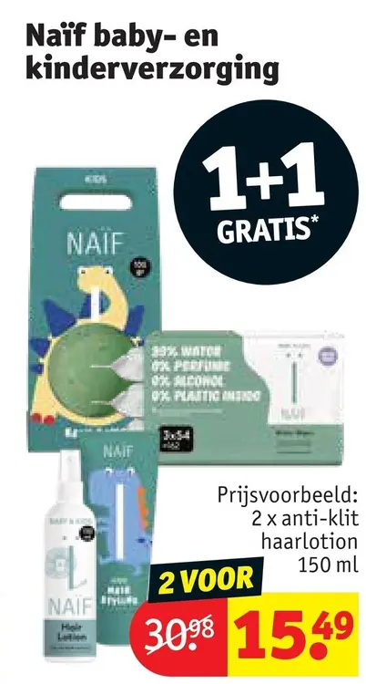 Promotie: Naïf baby- en kinderverzorging