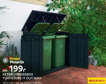 Aanbieding: Keter opbergbox tuin store it out max
