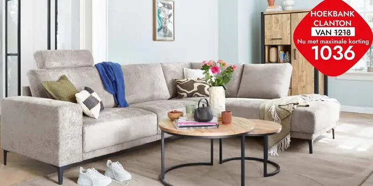 Aanbieding: PROFIJT MEUBEL Hoekbank Clanton