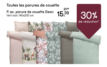 Offre: Toutes les parures de couette